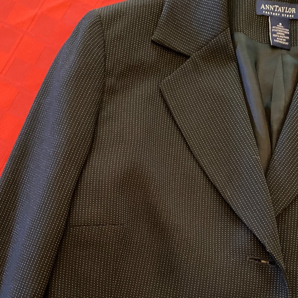 Ann Taylor Black Blazer Professional Suit Jacket - Picture 3 of 5